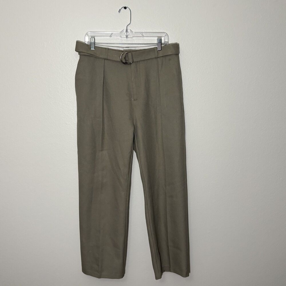 Maniere De Voir Women's Work Trousers Beige Khaki NWOT 32